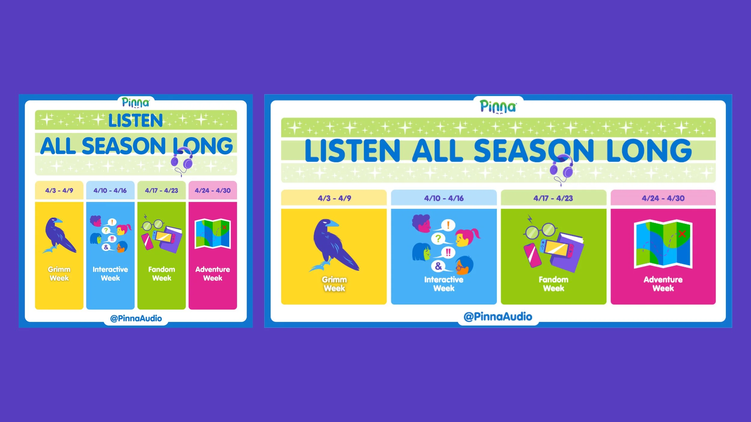 Pinna Theme Week Campaign Calendars