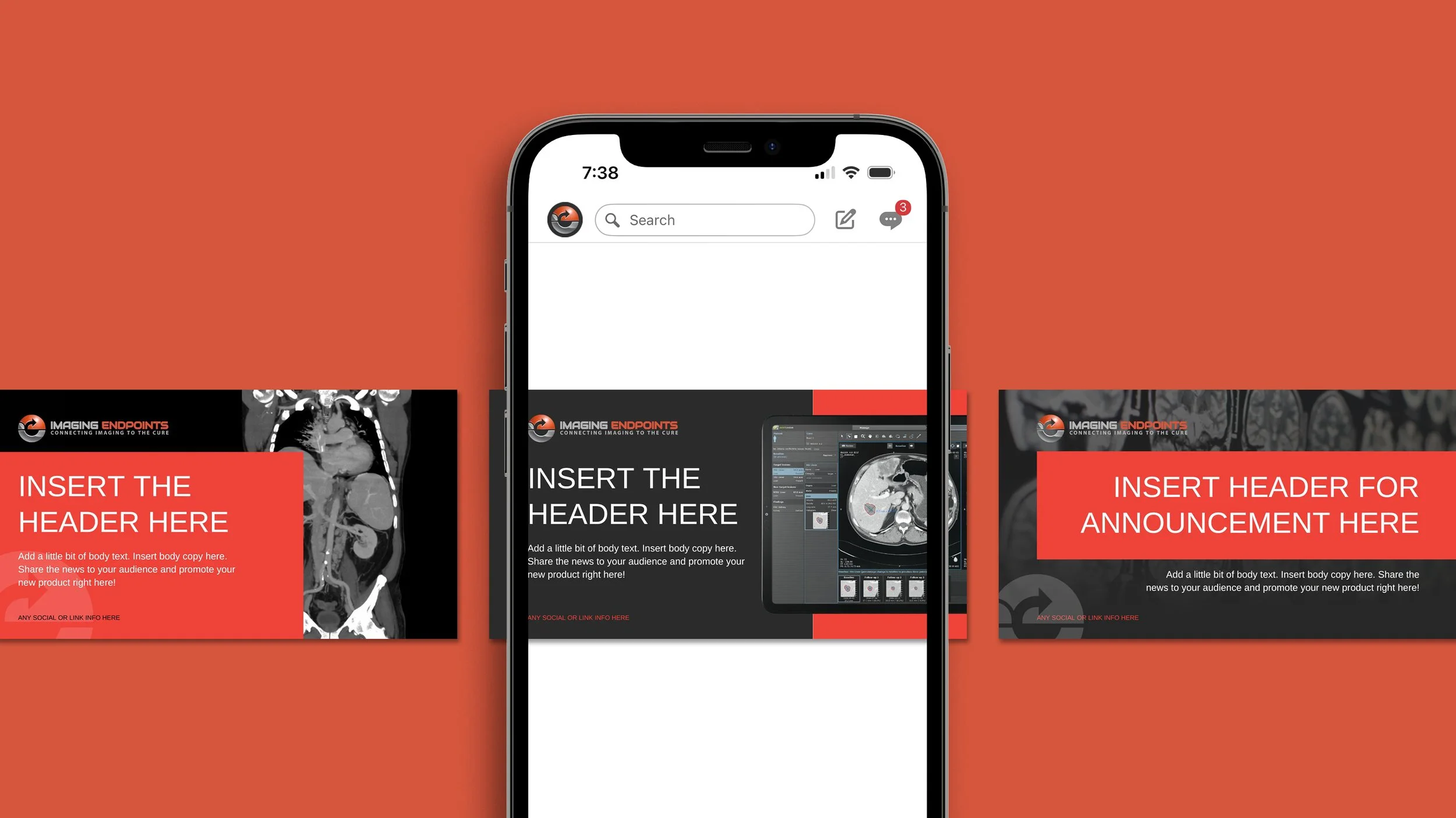 Social Media templates designed in Adobe and Canva for easy client usage. Formatted for LinkedIn, Facebook, and X.