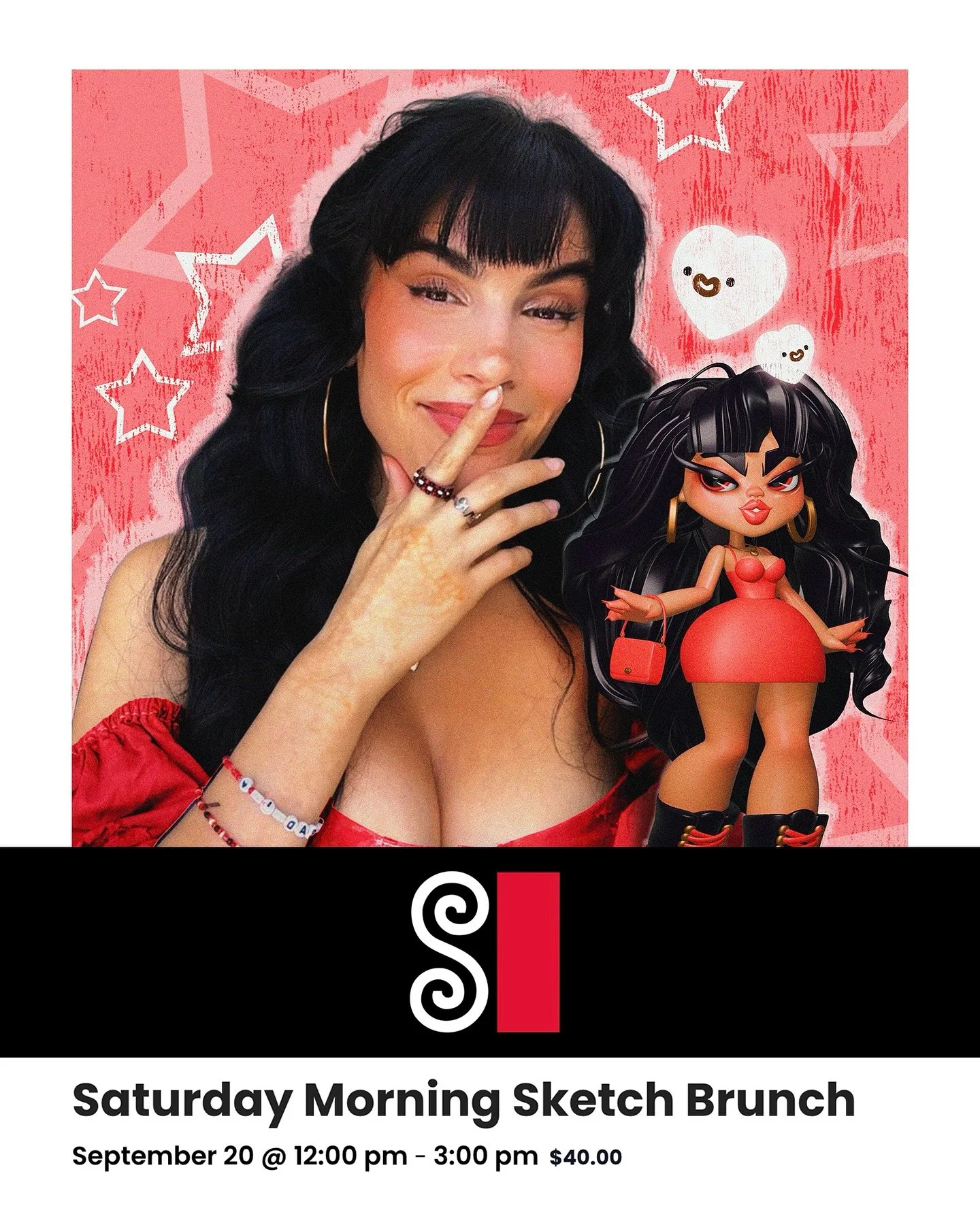 SHE GONNA BE AT @soi128 THIS SATURDAY?!!!! I can’t waiiit to model for the Sketch Brunch omg let it be known I’m goin thru my ENTIRE closet to prep the fitssss to deliver maximum baddie vibes at this session π«‘π€ thanks for having me Soci