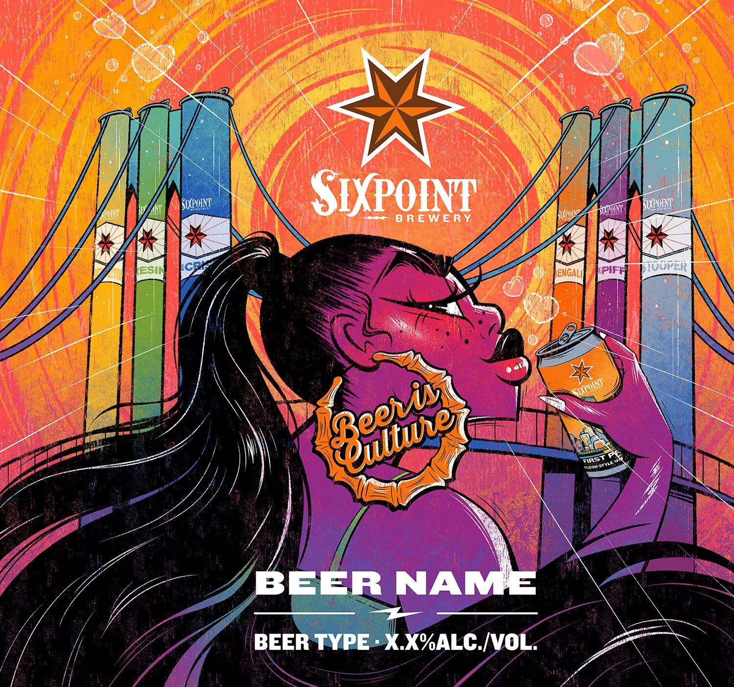 Original Art for Sixpoint Brewery