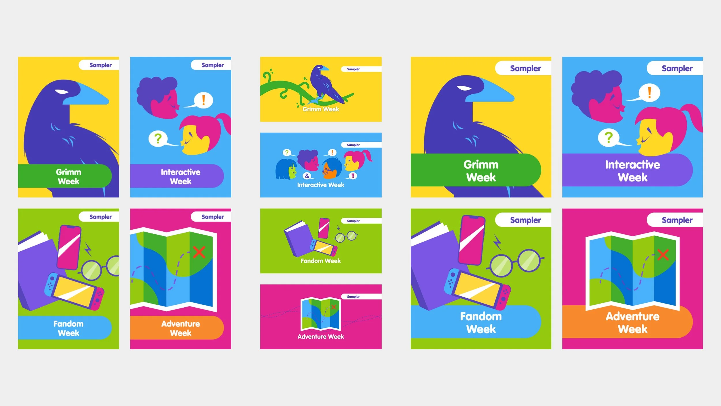 Pinna Theme Week In-App Graphic Assets