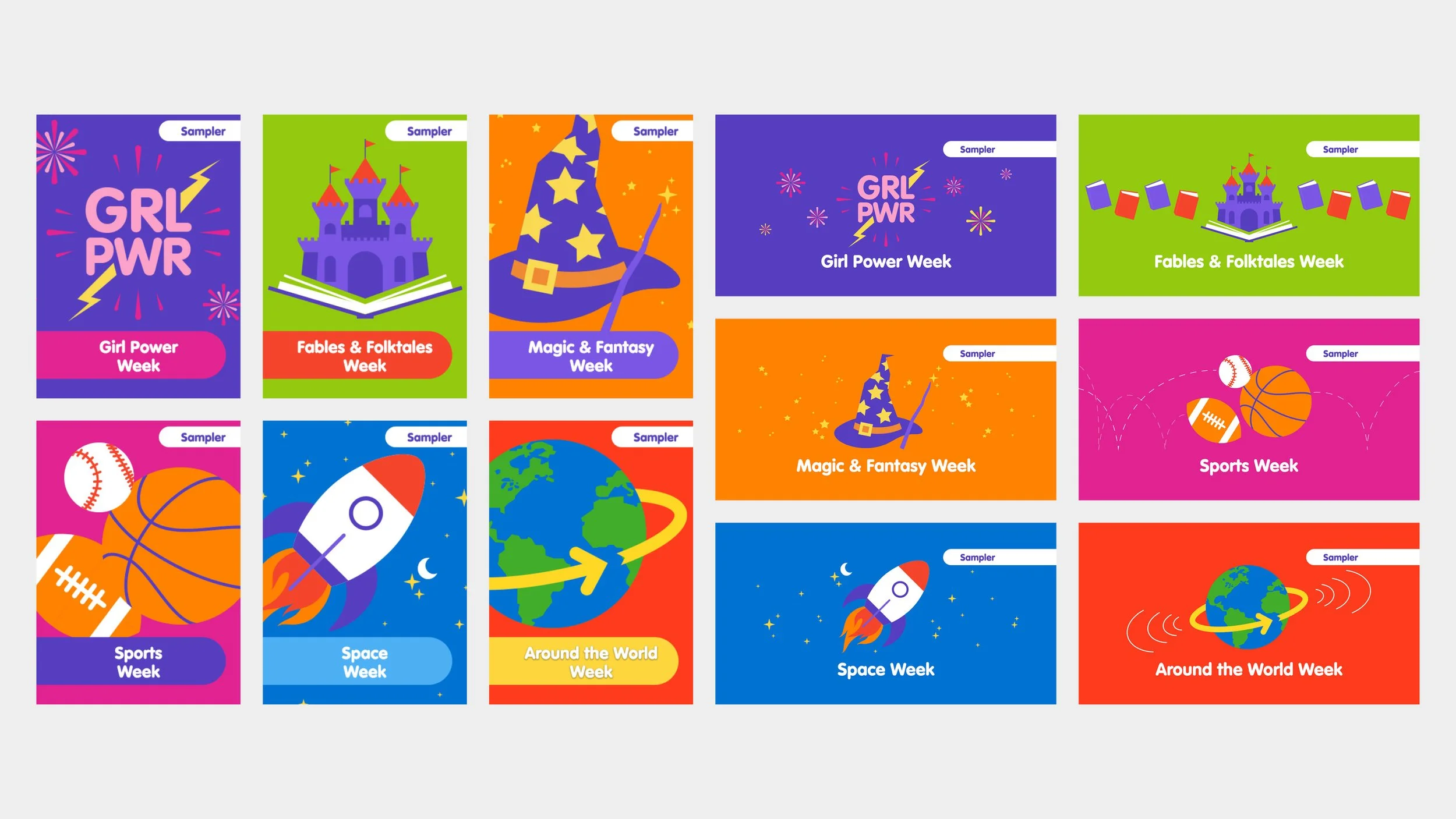 Pinna Theme Week In-App Graphic Assets