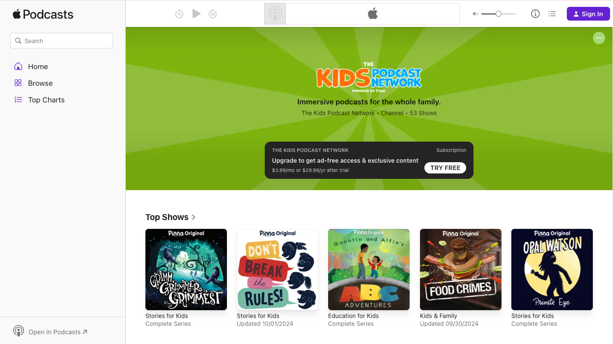 The Kids Podcast Network on Apple Podcasts