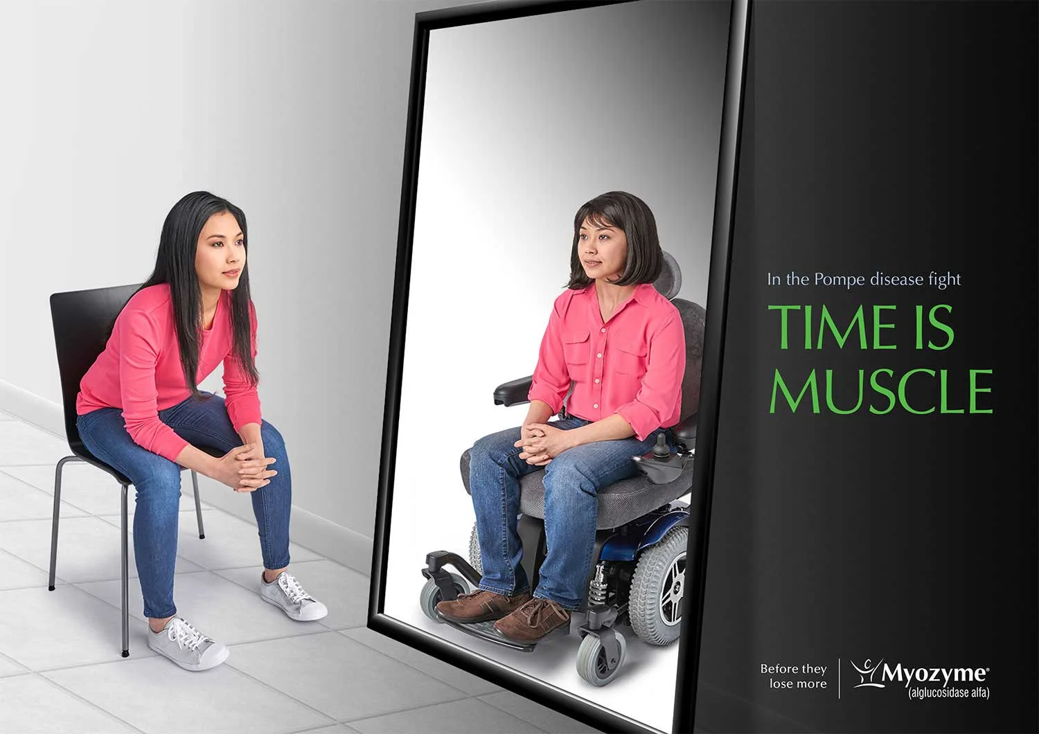Young women see themselves aging from Pompe disease