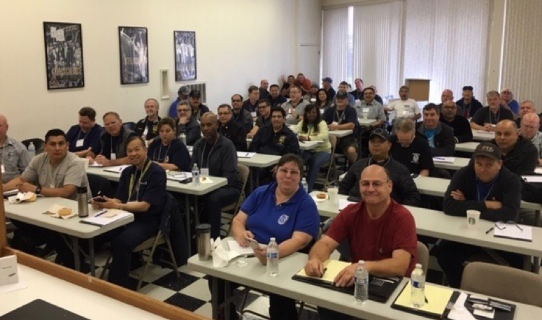 UAL Shop Stewards from SFO attend training on July 31st, 2019