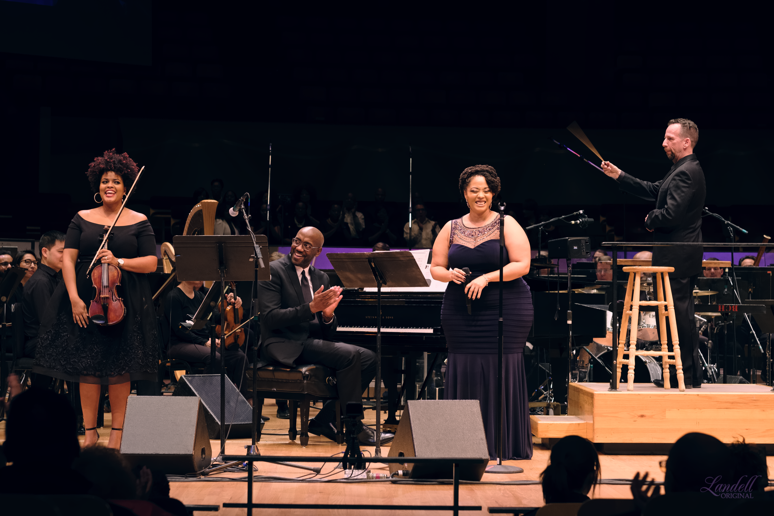 We were even blessed to be able to bring in the incredible violinist (and my bestie) Monique Brooks-Roberts to perform with us! (Pic: Ryan Landell )