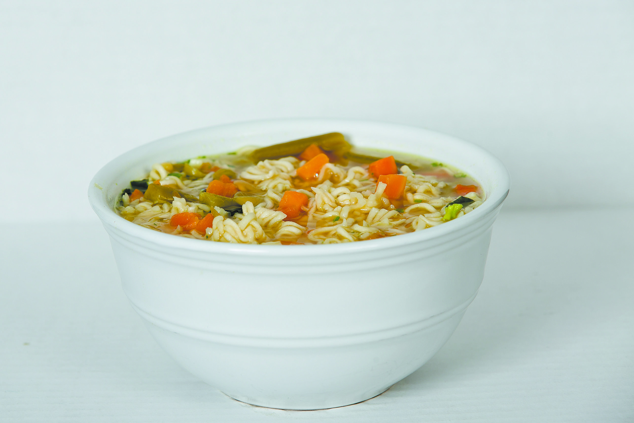 Souped-up ramen. Credit: Giles Clasen