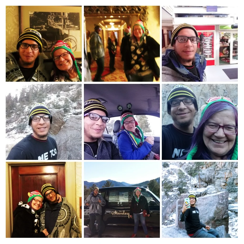 Photos from Estes Park and the Stanley Hotel, which Raelene and Jamar visited together in mid-December. (Credit: Raelene Johnson)