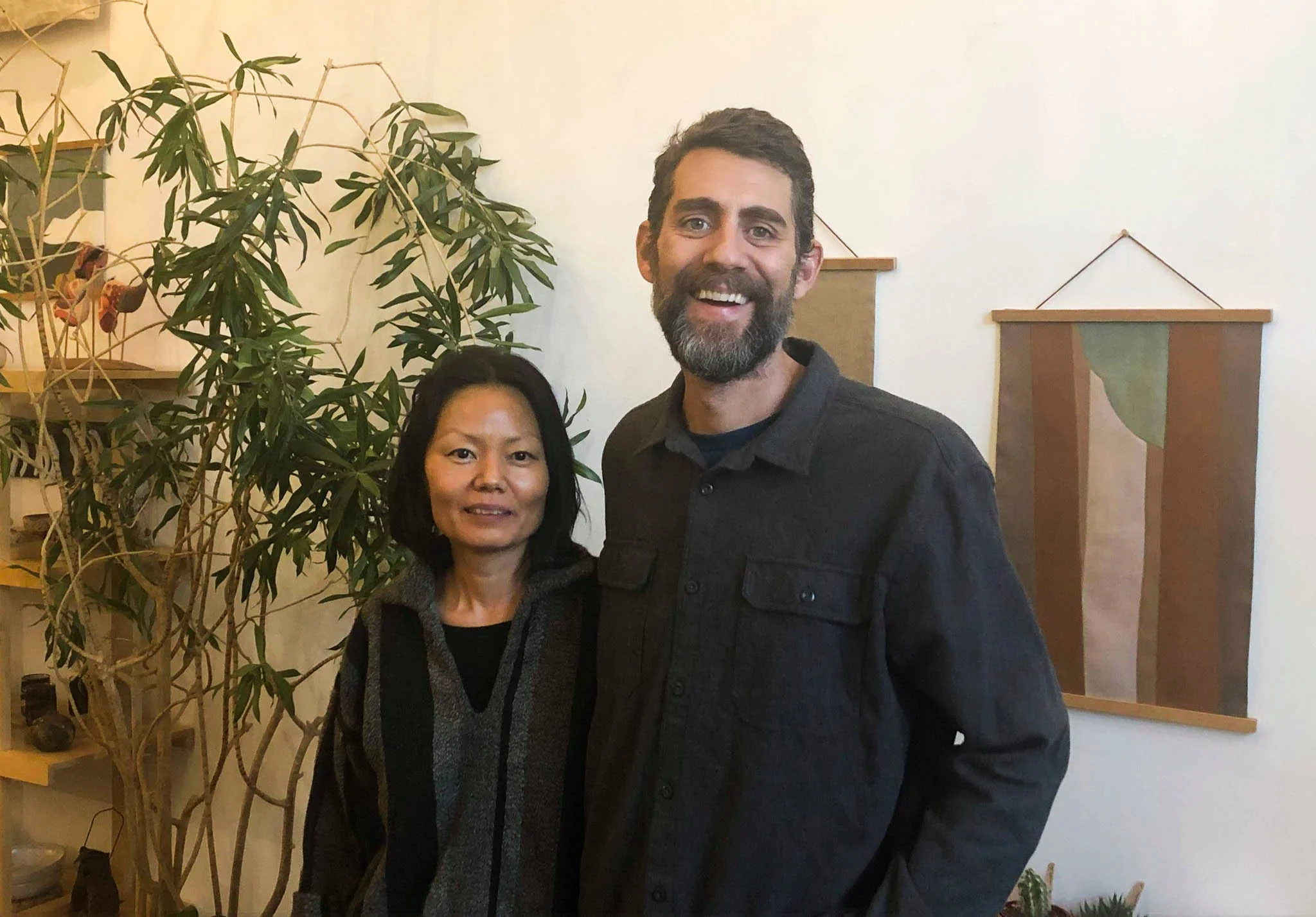 G (left) and Ry (right) Roslie, owners of boutique shop Slo Curio which opened in the RiNo Arts District in early 2018. (Credit: Bo Crew)