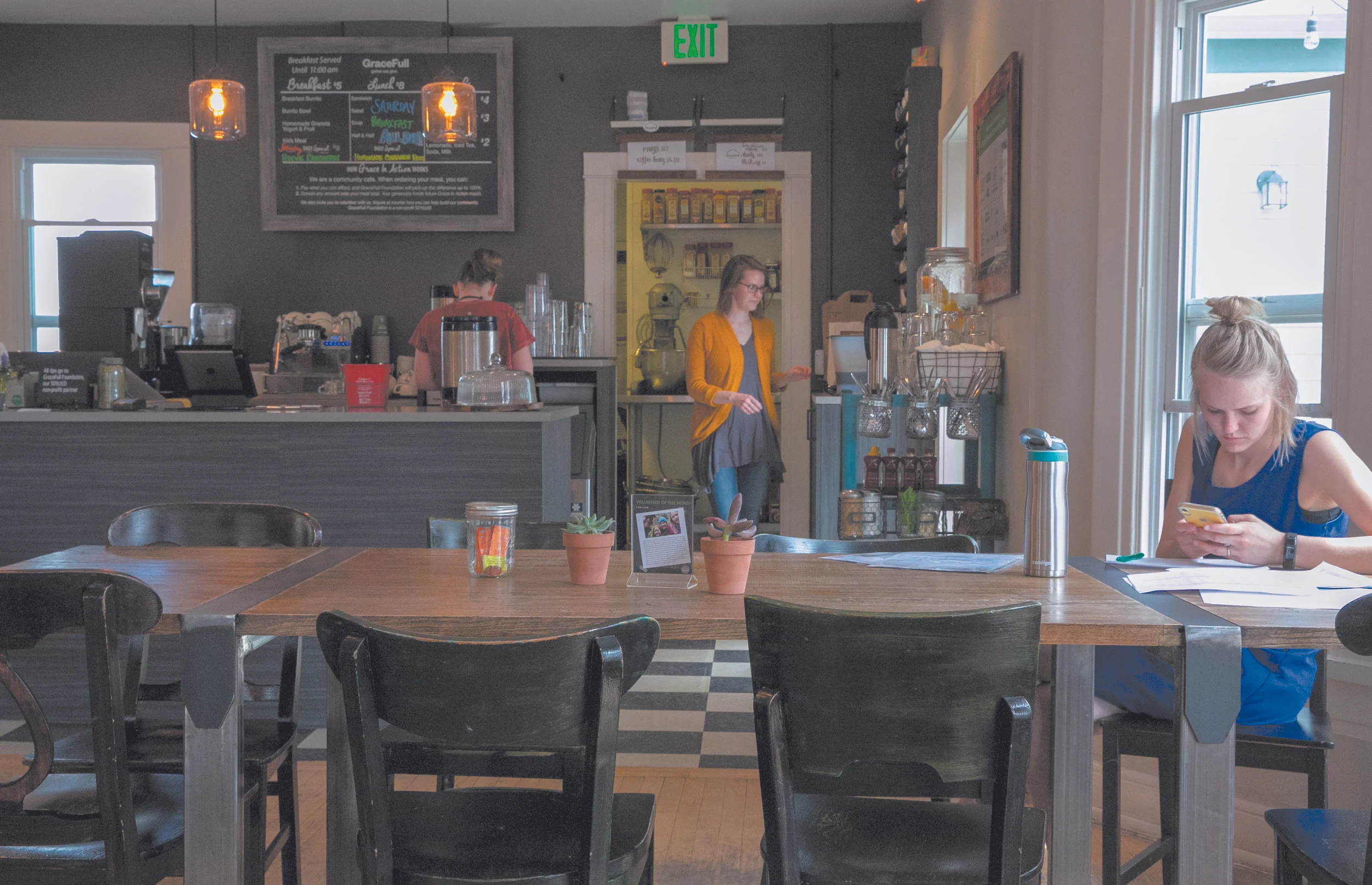 The Gracefull Cafe is not just a place to find meals, but to find genuine relationships say owners Heather and Troy Greenwood. (Credit: Giles Clasen)