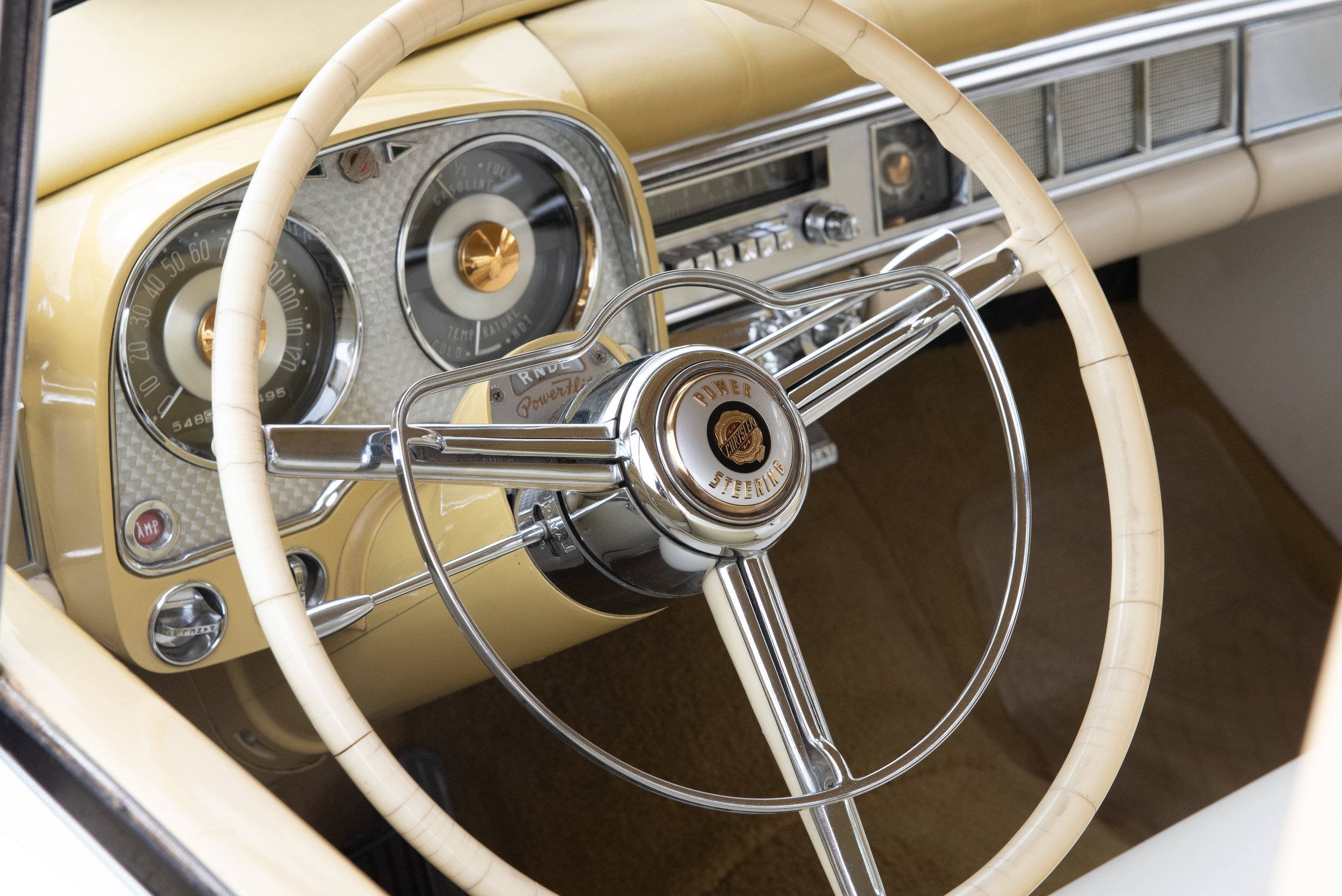  Photo: Adrian Michael  1954 Chrysler Windsor interior. 