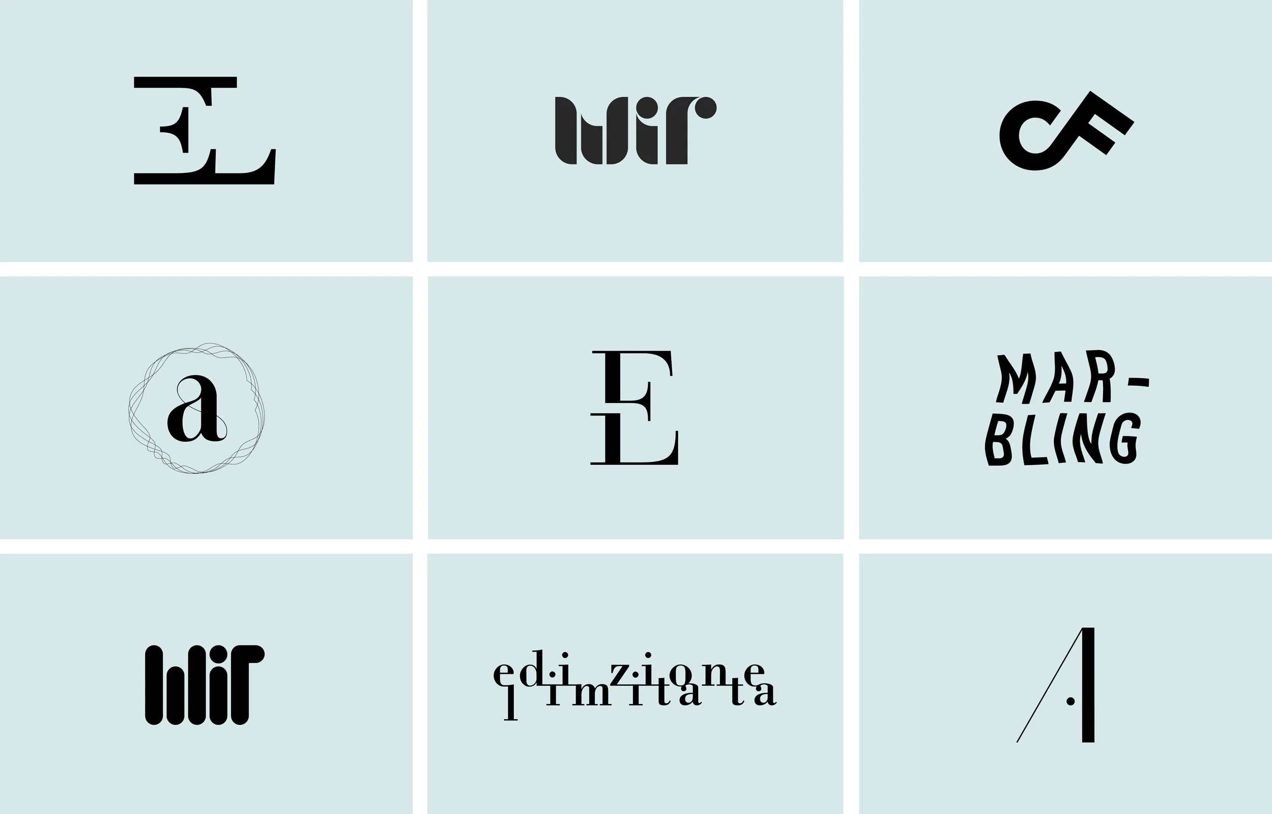  a few of the logos I have been designing over the past years:&nbsp;some have been used by clients, some were earlier stages that didn't make it in the final project but I do like anyway 