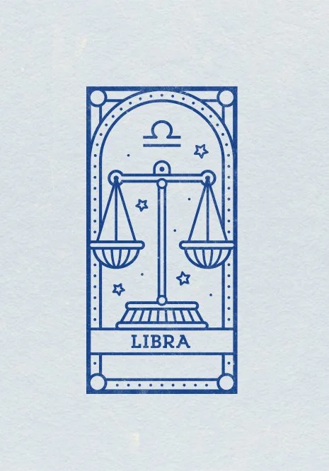 ex libris - zodiac collection LIBRA