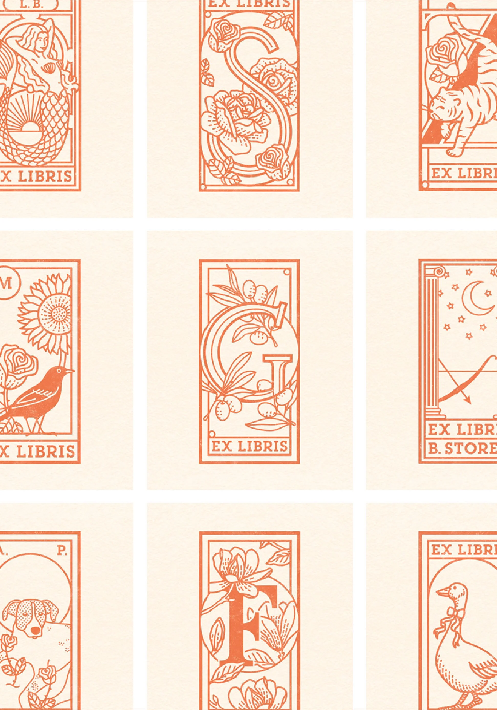 Ex Libris Personalizzato (ex novo) / Custom Stamp (complete customization)