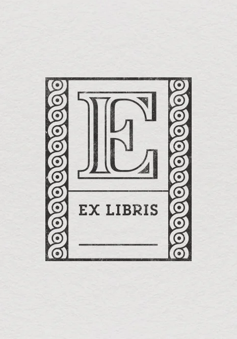 ex libris - alphabet collection E