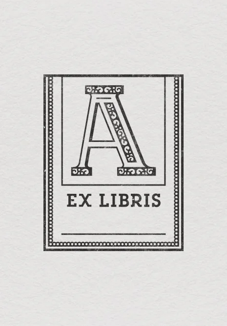 ex libris - alphabet collection A