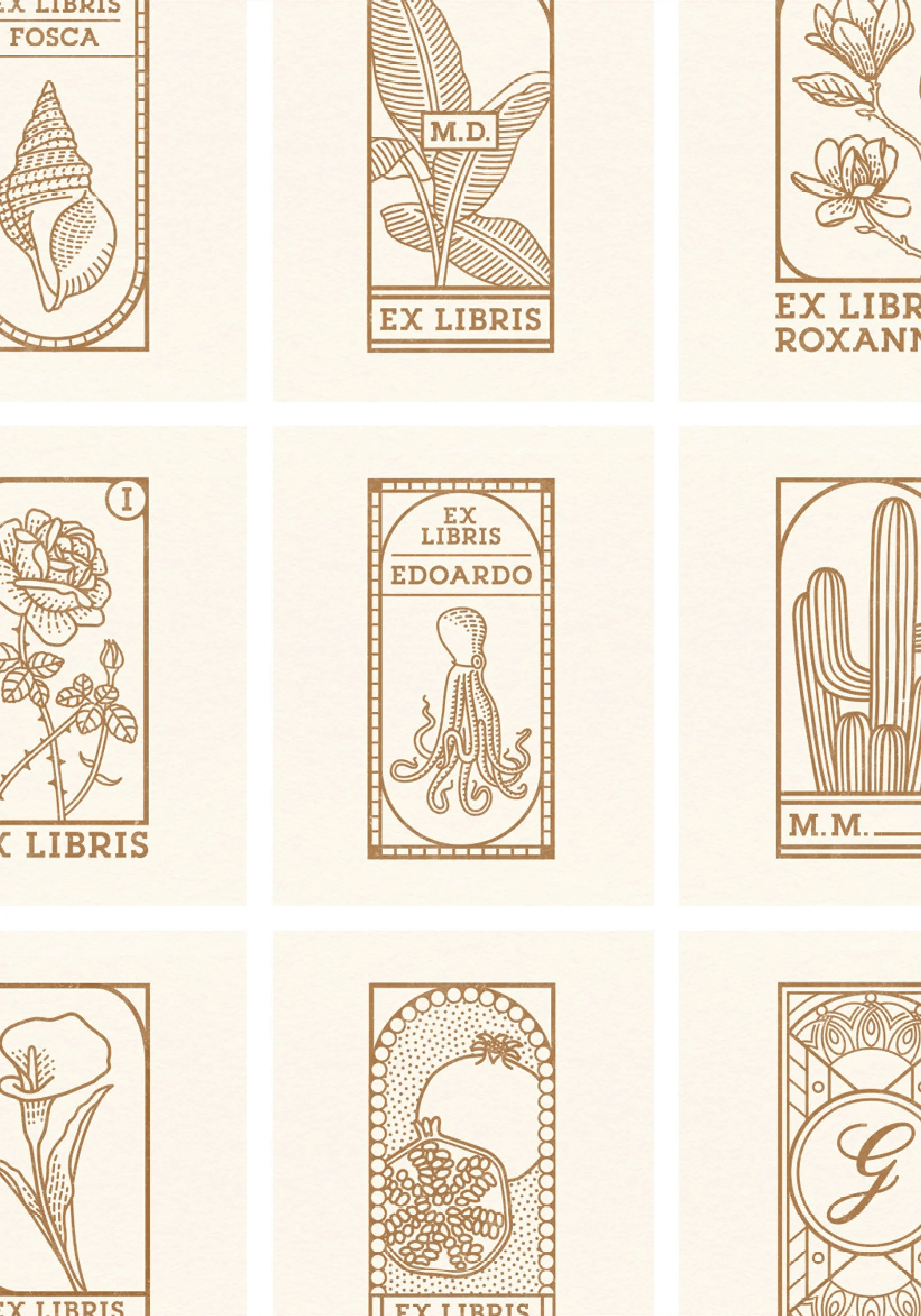 Ex Libris (semi) Personalizzato / Custom Stamp (partial customization)