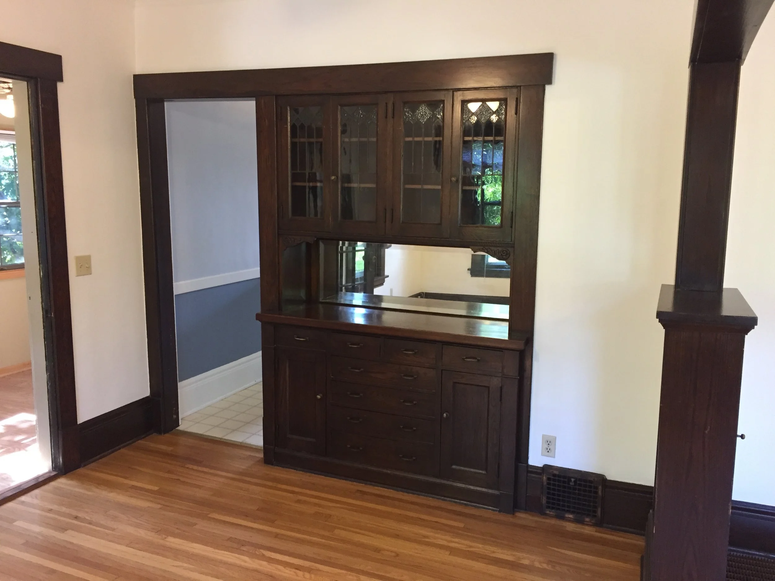 Built-ins, Natural Woodwork, Hardwood Floors