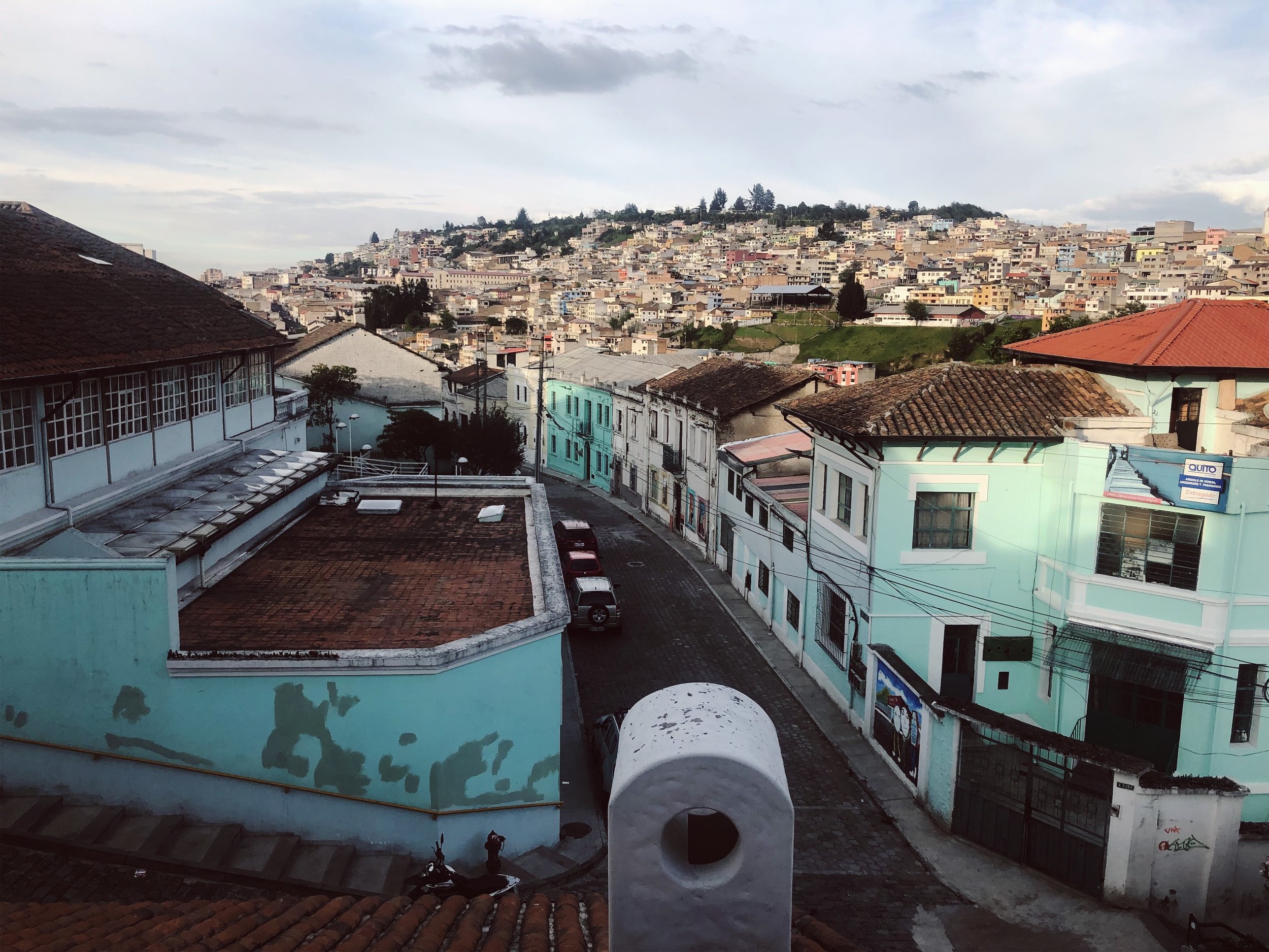 Views of Quito as we enter the city