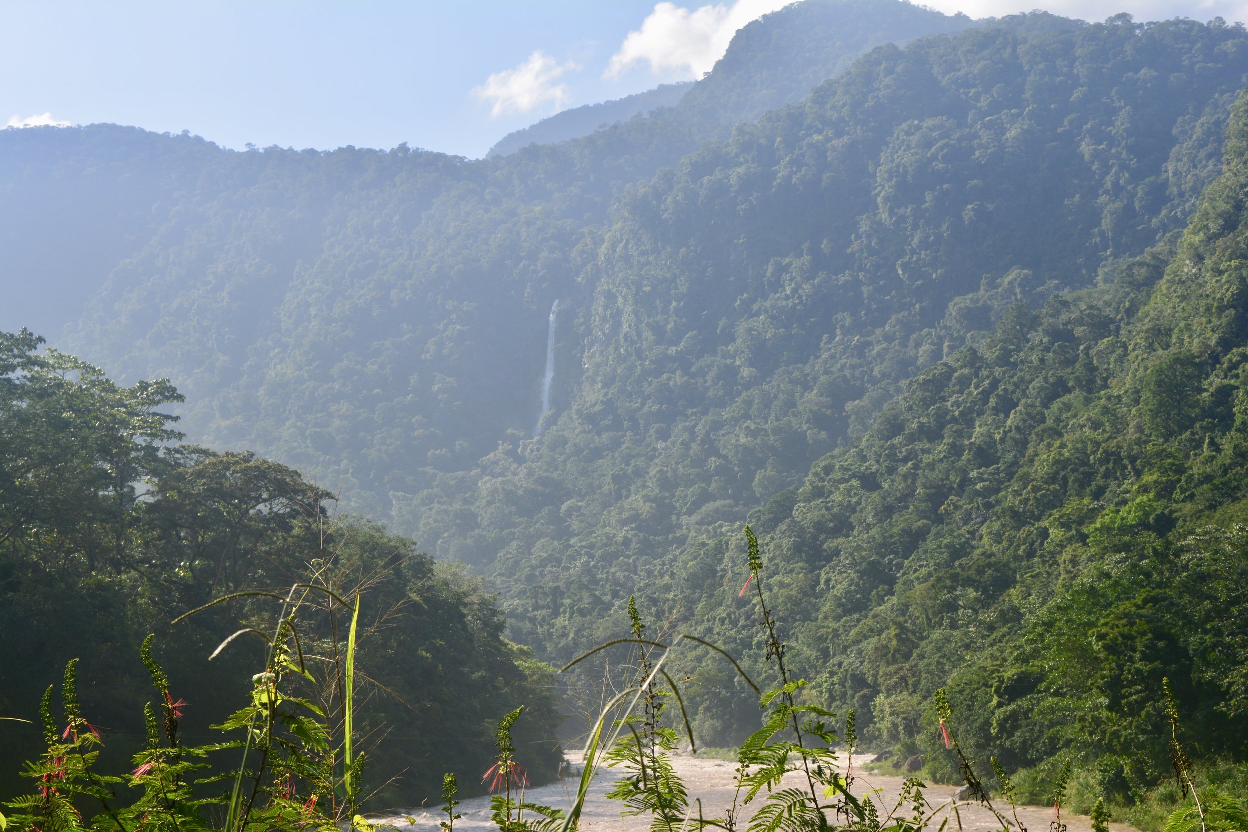 El Bejuco waterfall in Pico Bonito National Park