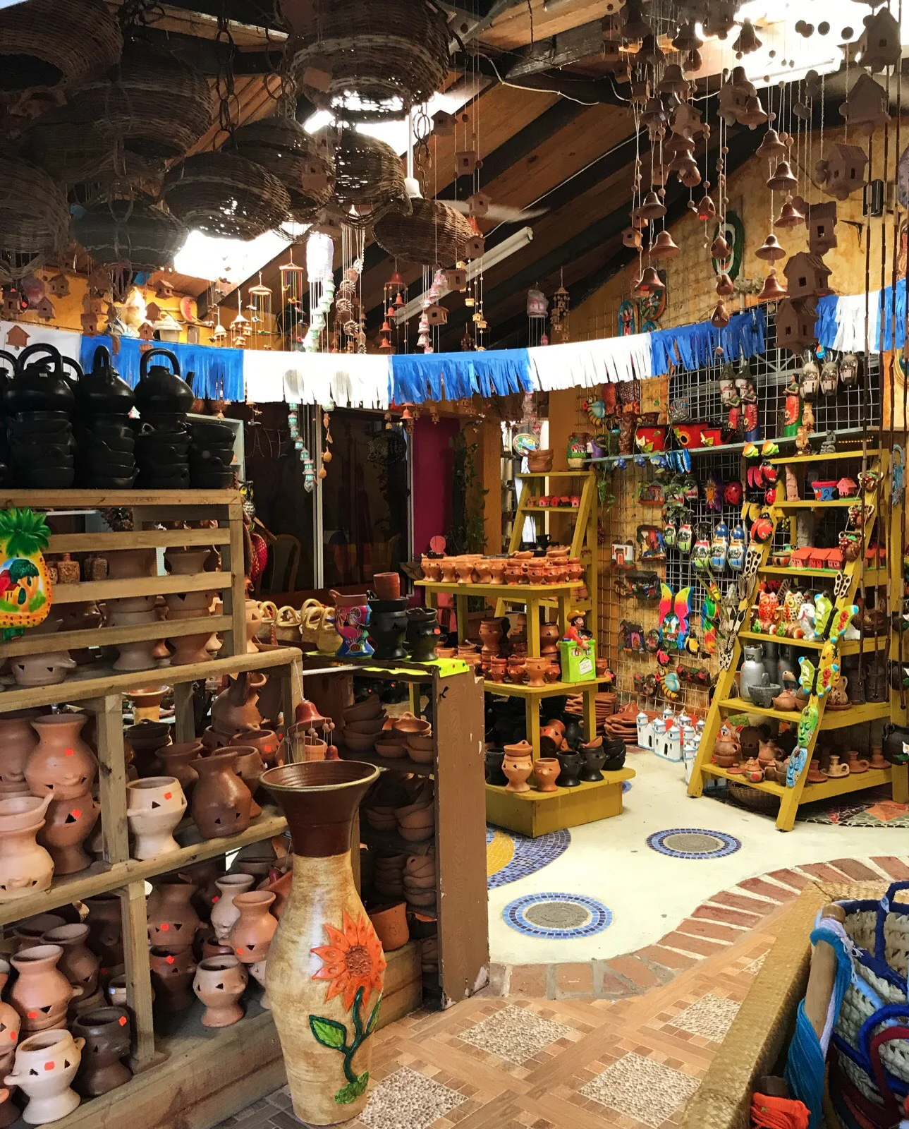 Inside the quaint and beautiful shop here in La Ceiba, Honduras