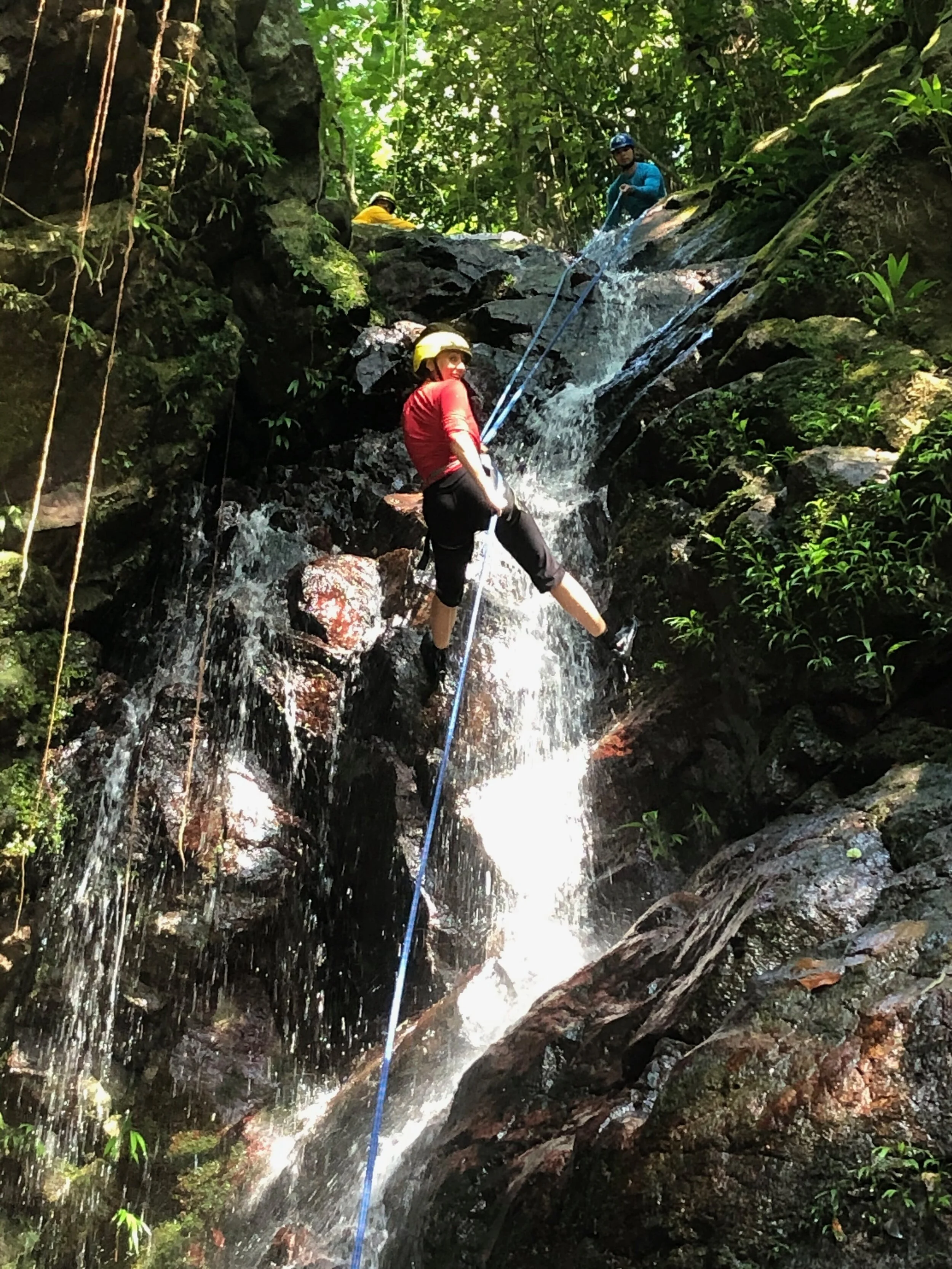 Descending waterfalls