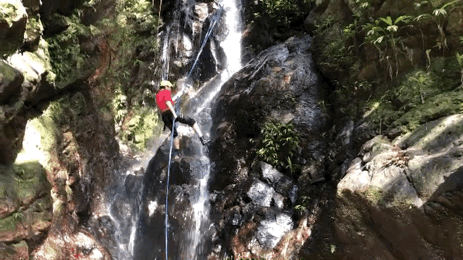 Waterfall Rappelling!