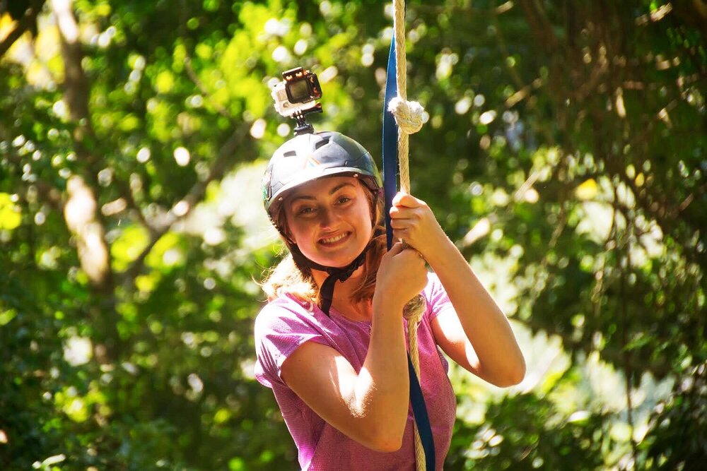 rope swings in the jungle