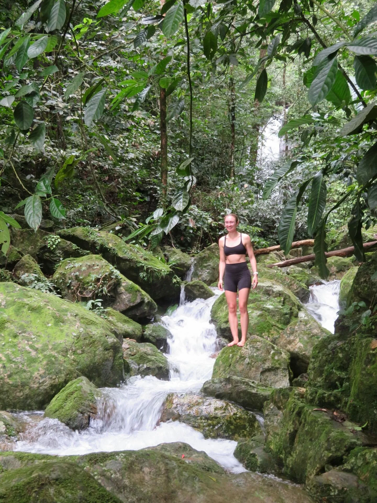 Miles of cascading waterfalls, cool water, lush rainforest. Take a break this winter and join us in the jungle! #travel #travelphotography #jungle #waterfallhotelhonduras #rainforest