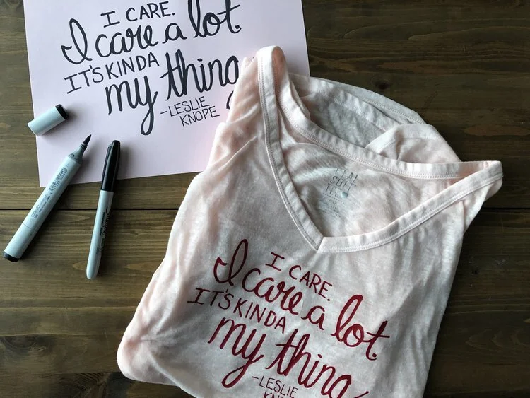 Quick “Hand-lettered” Shirts