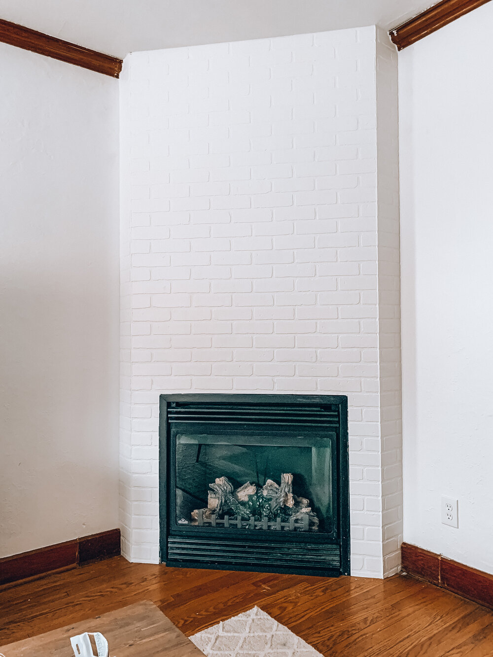 DIY Faux Brick Fireplace Surround  One Room Challenge: Week Three — mel  makes a mess