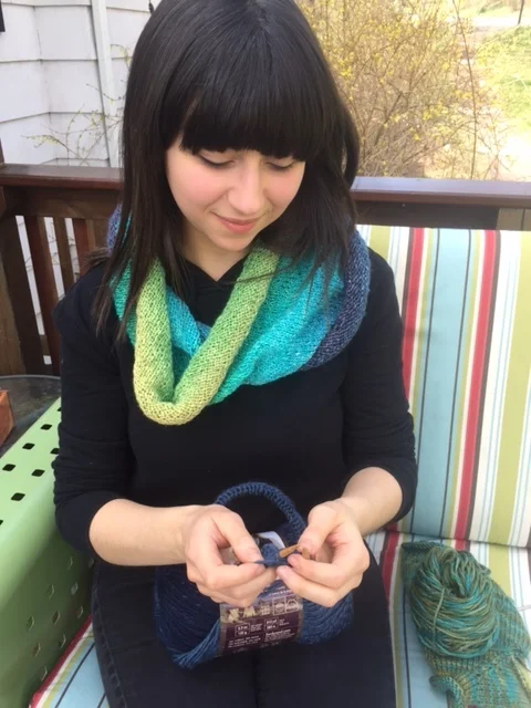 And here's the worsted version: Craftivist Cowl # 2