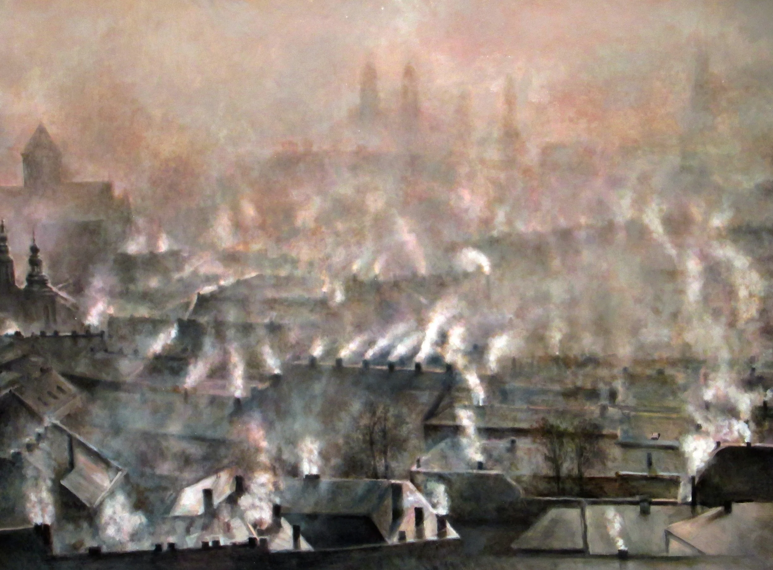  "Vilnius, 1979", 2014  oil on panel  48" x 60"  Private Collection, Los Angeles, CA    