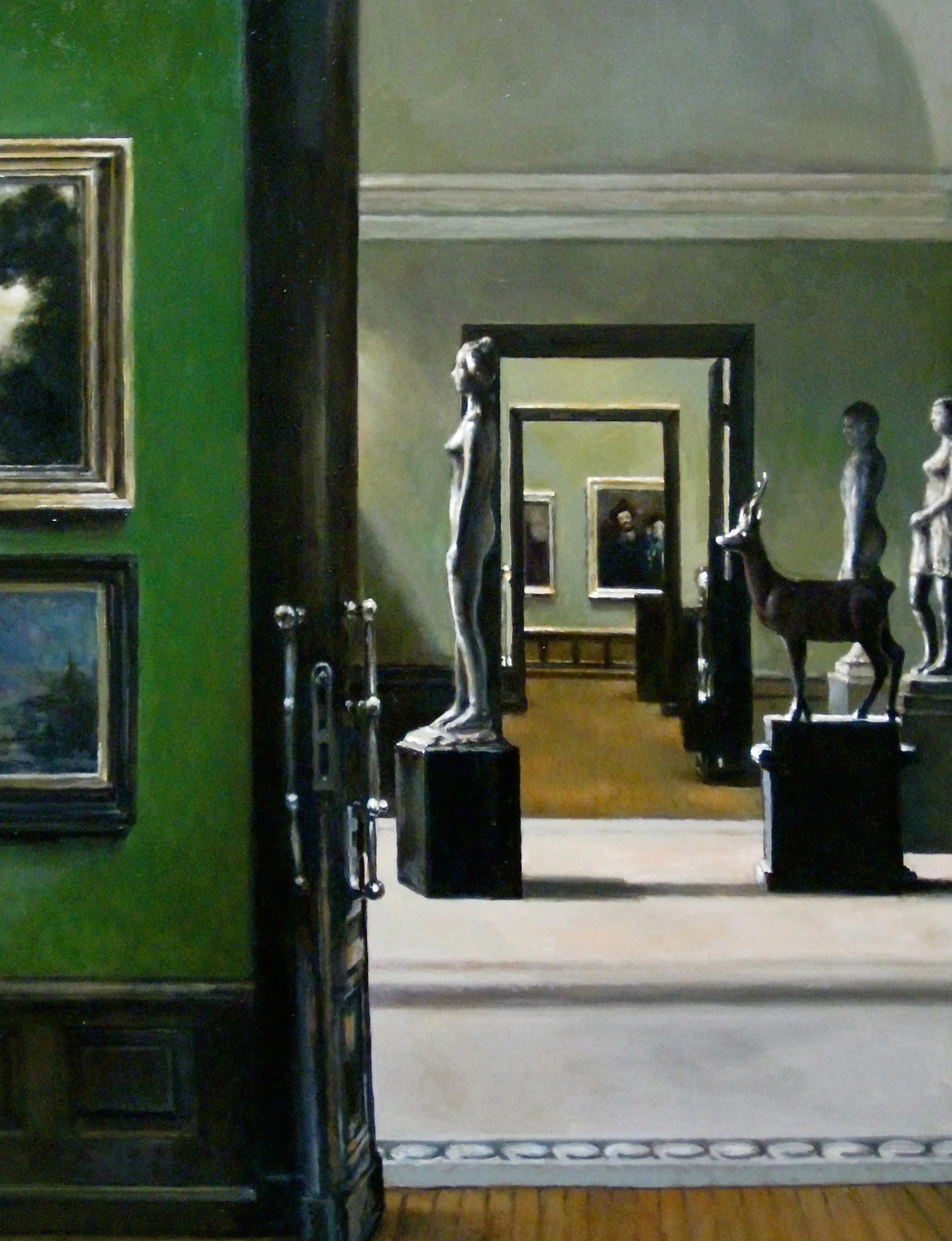 "Kunsthalle, 1937" 1999 oil on panel 72" x 54" From the exhibition "The Last Picture Show" BlumHelman Gallery, NY, NY