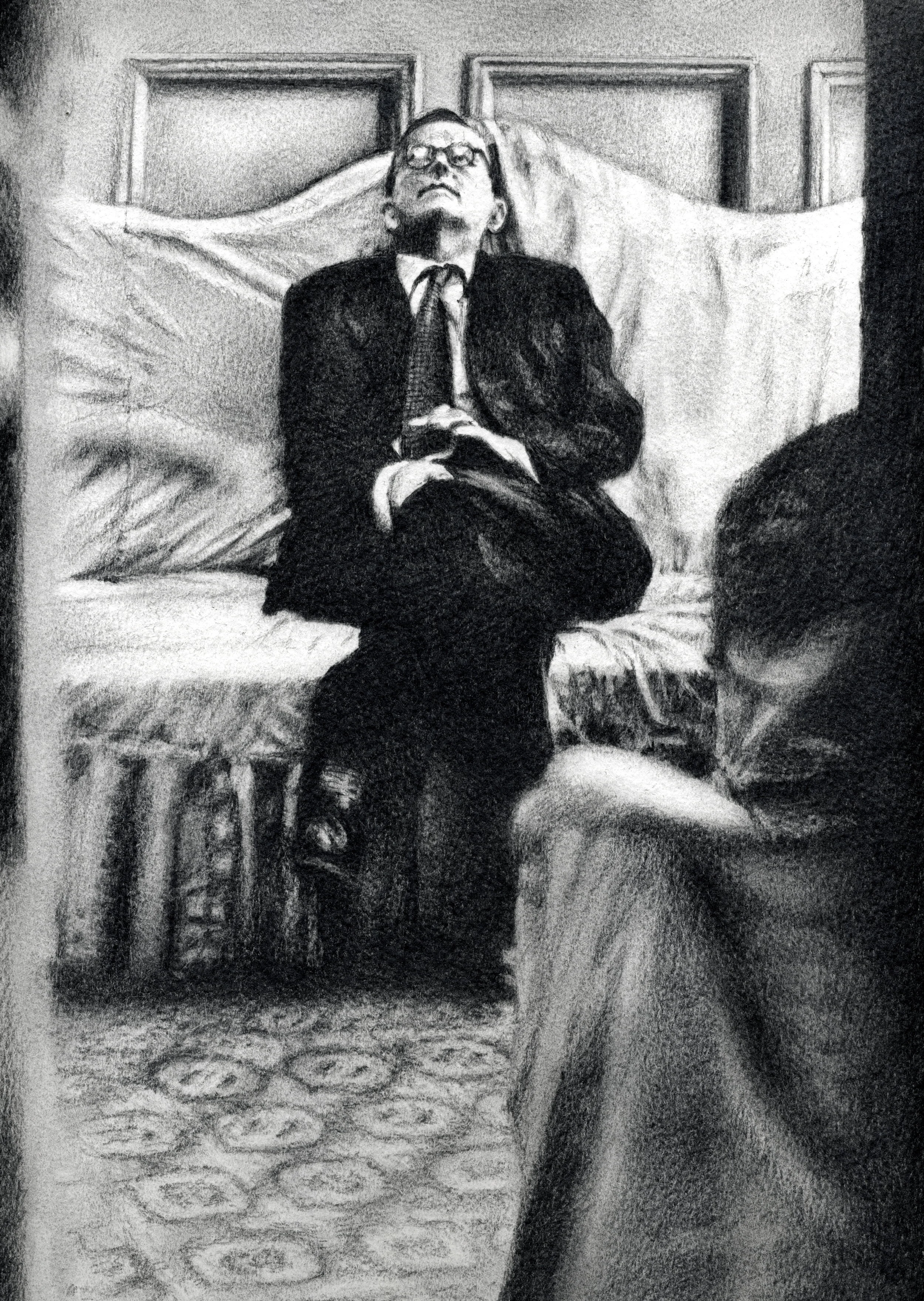 "Dimitri Shostakovich, 1955", 2003 graphite on paper 12" x 9" Private Collection, Tucson, AZ