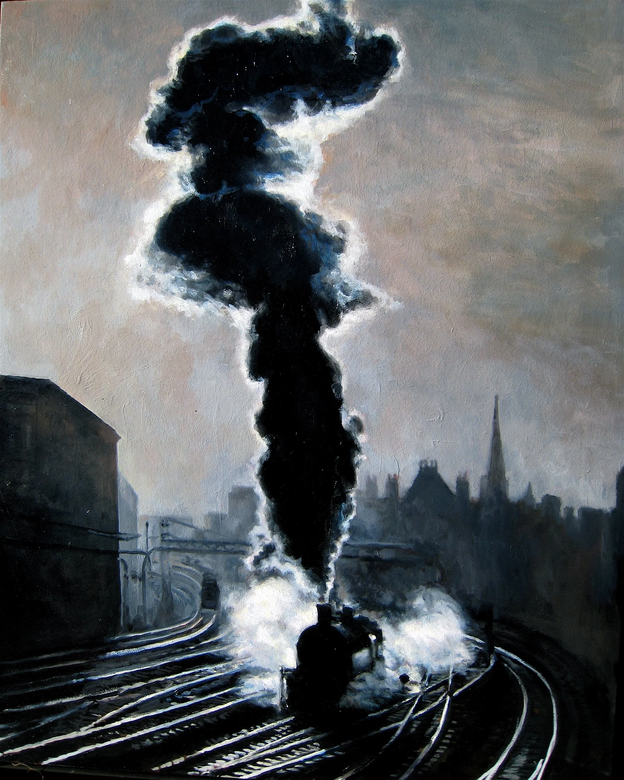 "Berlin, 1937 (After Paul Wolff)", 2014, oil on panel, 60" x 42", Private Collection, Los Angeles, CA