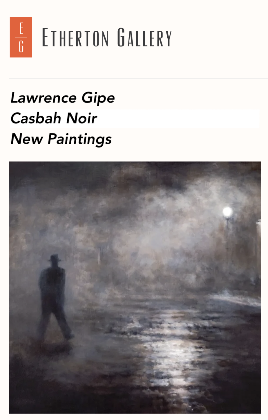 Lawrence Gipe: “Casbah_Noir: New Paintings” / Opens 9/27 @ Terry Etherton Gallery, Tucson, AZ