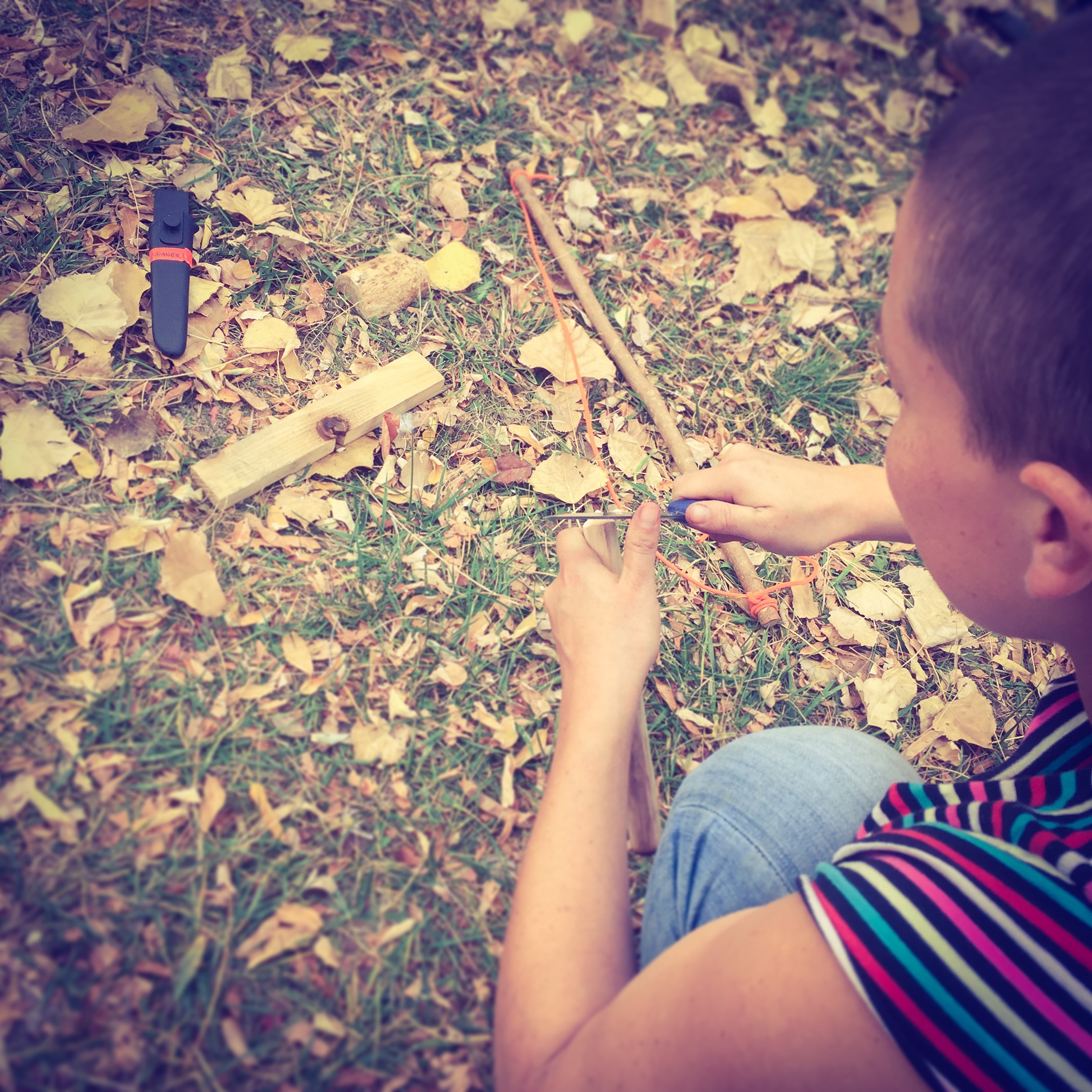 Carving the Bow-Drill Spindle