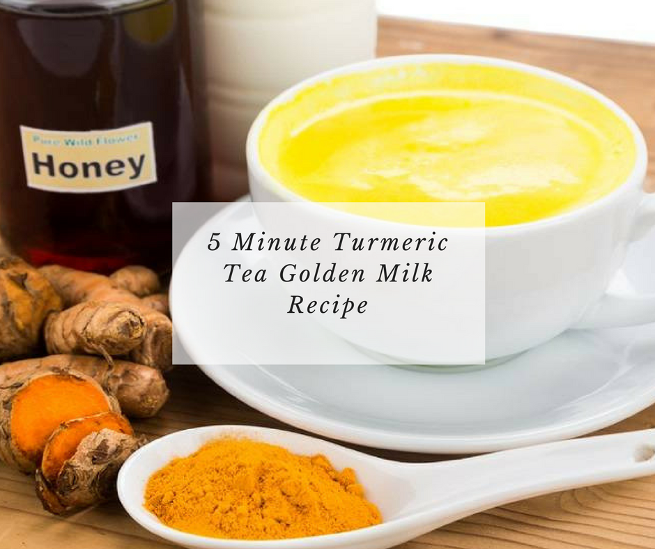 5 Minute Turmeric Tea Golden Milk Recipe