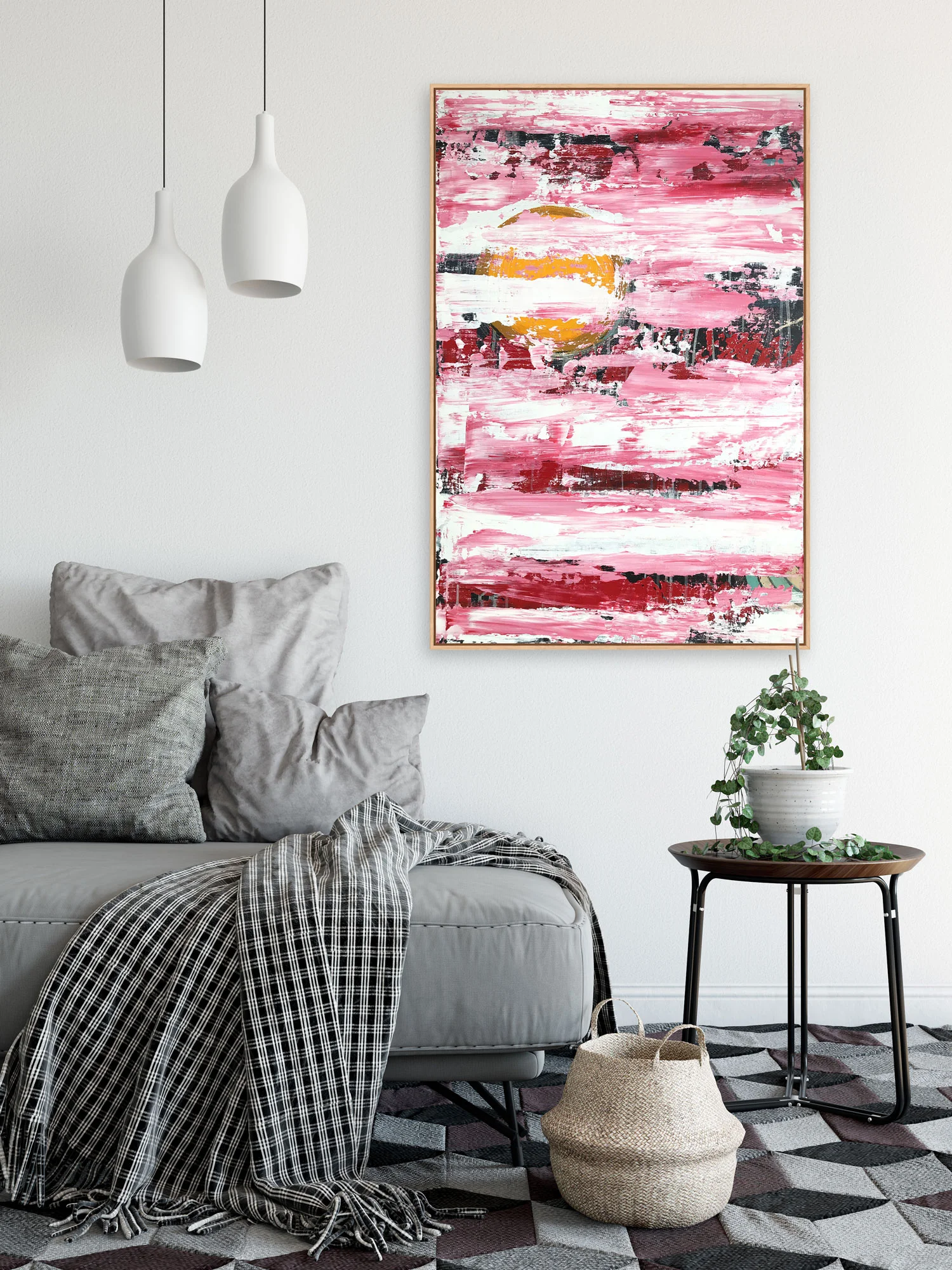 James Douglas Cooper's 'Source (After the Madman)' – 91cm x 61cm, synthetic polymer paint & charcoal on wooden board – now in a private collection in Brooklyn, New York City.