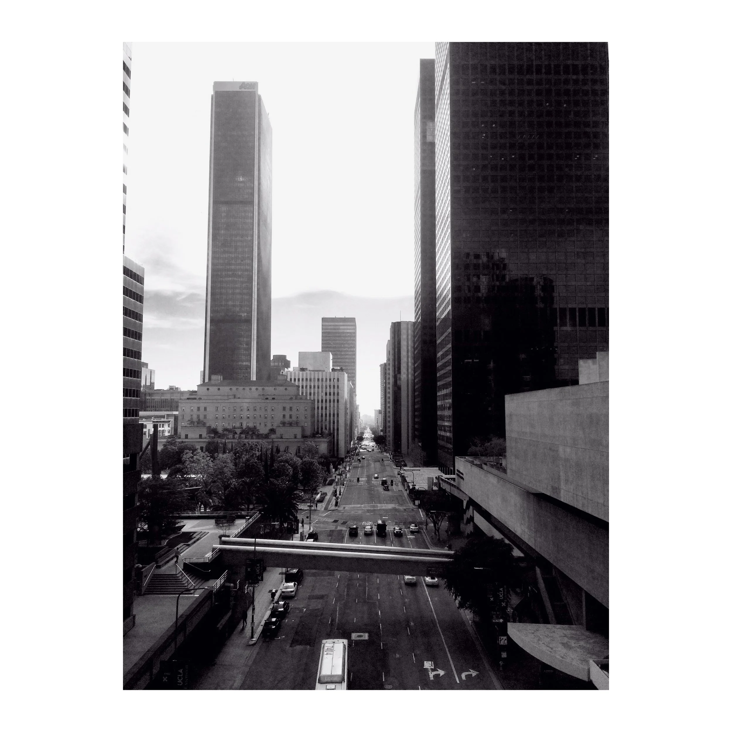 DTLA in Black and White Art Photo