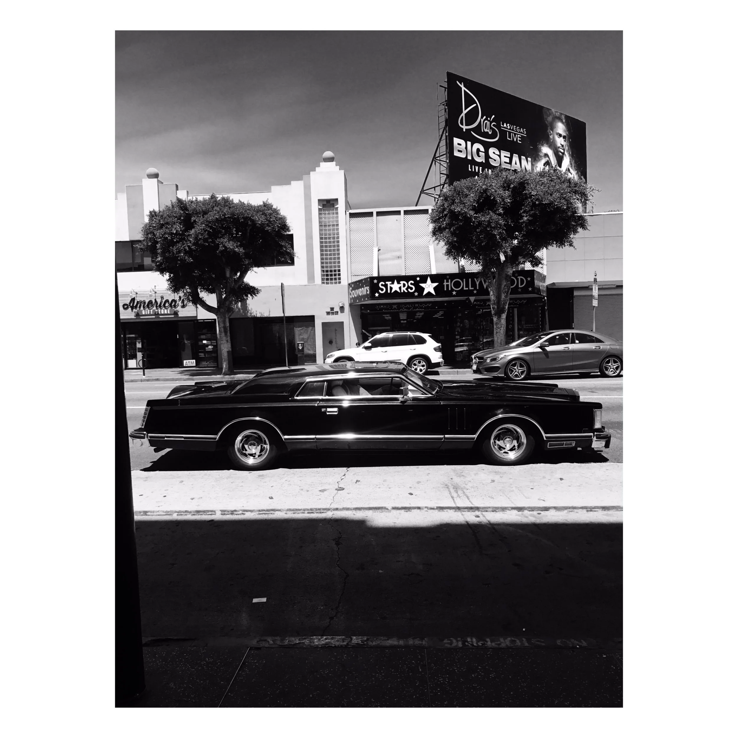 Low Rider in Black and White Art Photograph