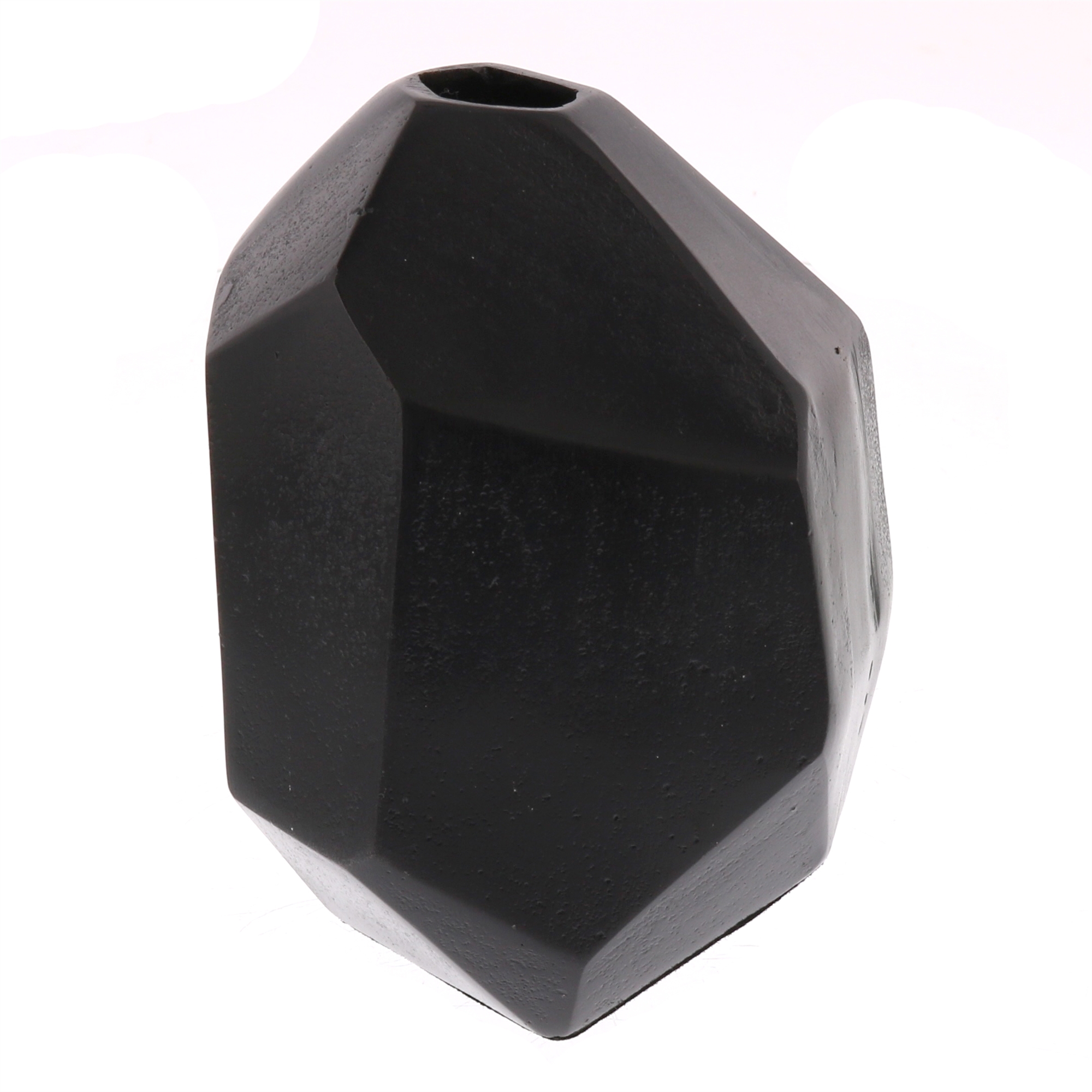Cast Metal Faceted Vase