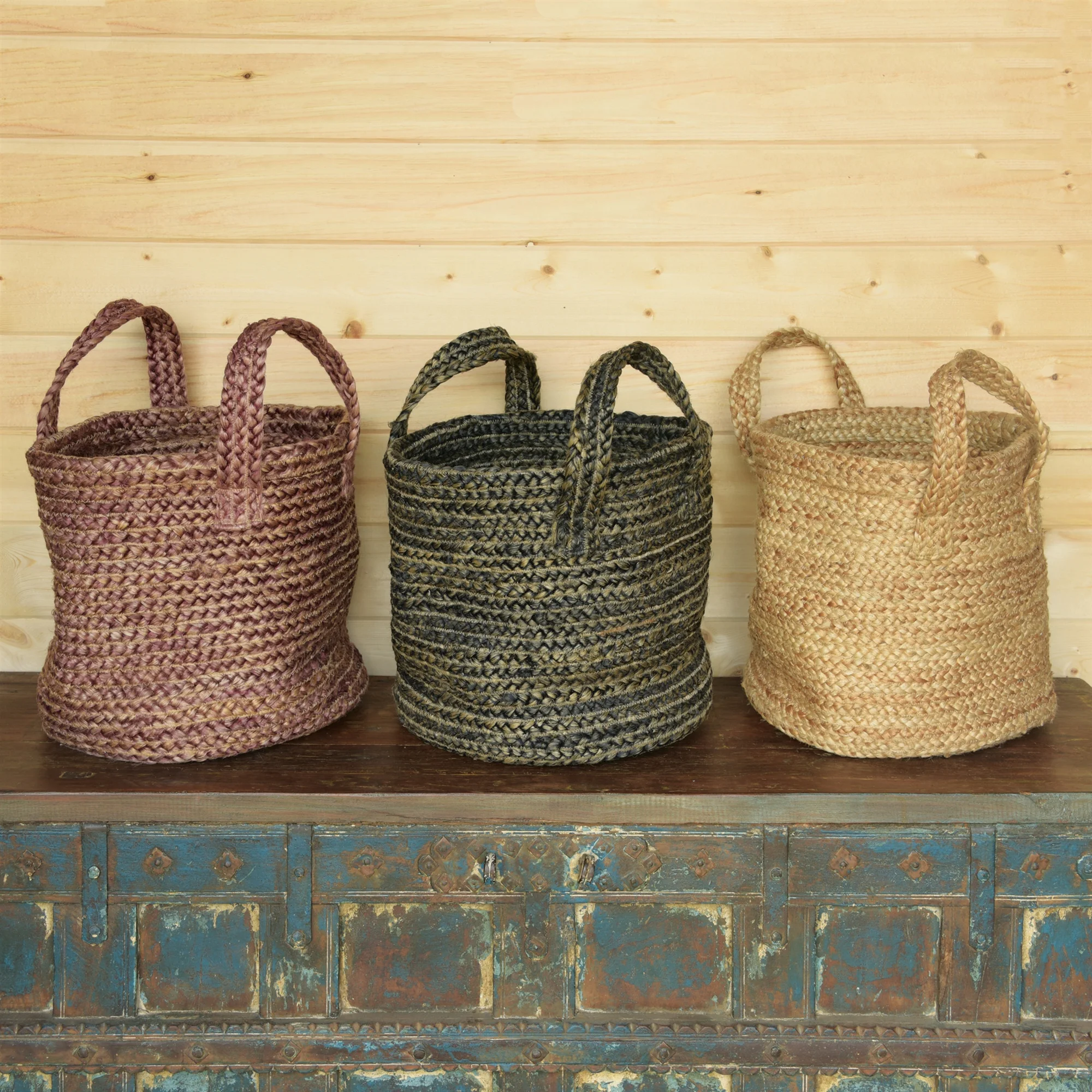 Natural Braided Hemp Storage  DecorPlanter Basket
