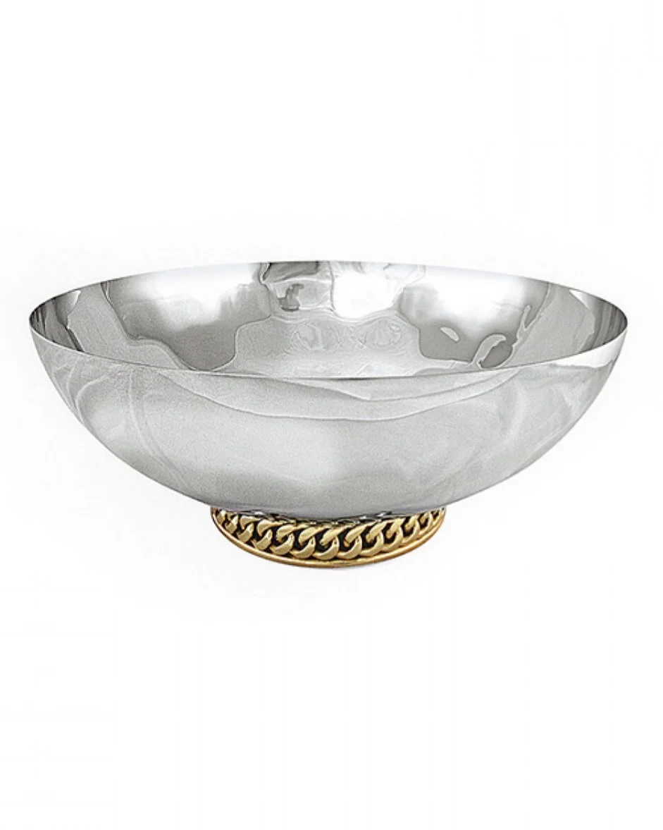 Gold Chain Serve Bowl Home Decor