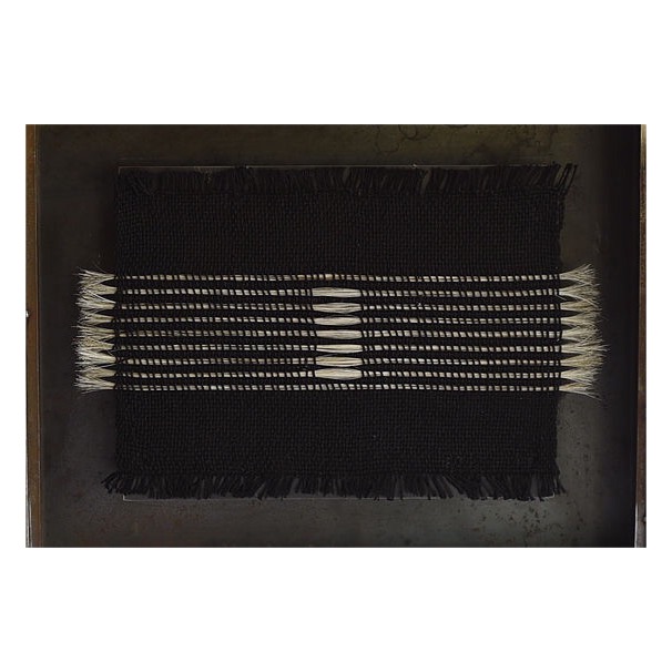 Handmade Black Horse Hair Woven Wall Hangings Artist Collab Alexandra Kohl