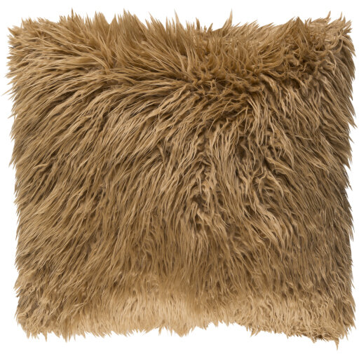 Camel Palisades Faux Fur Pillow