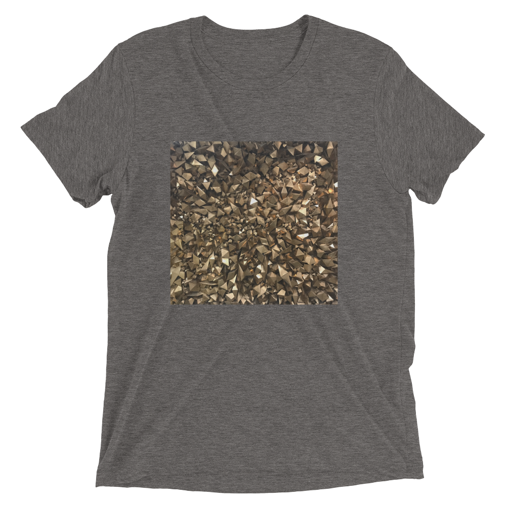 Gold Art Tshirt franklinAve.space Streetwear Collection Los Angeles Grey