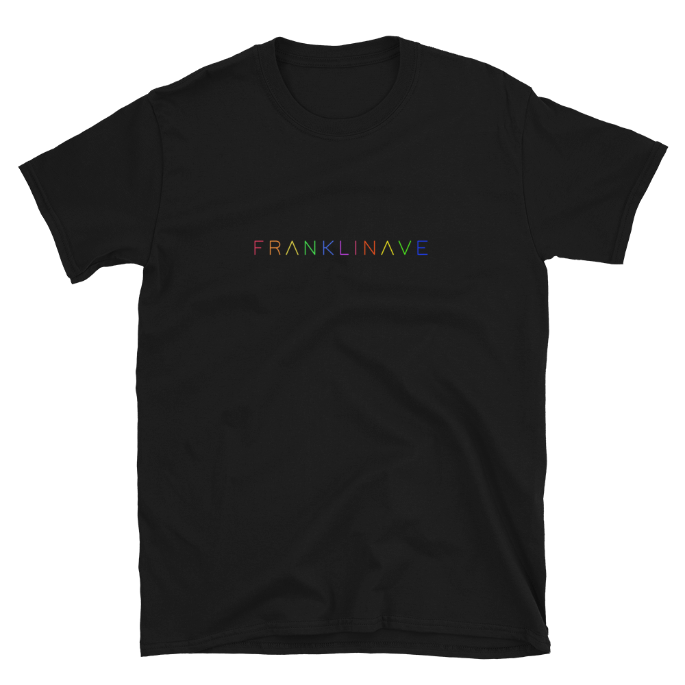 LA NYC PRIDE Rainbow Tshirt franklinAve.space Streetwear Collection