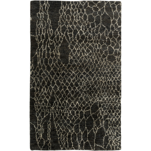 Black Tan Bjorn Snakeskin Jute Rug Collection